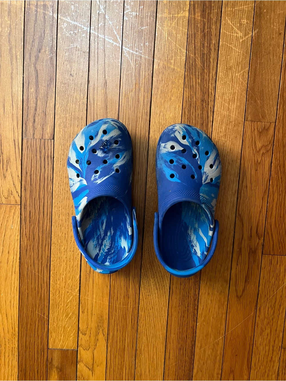 Kids Blue Splash Slip-On Crocs